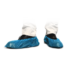 Couvre-chaussures MaiMed-Cover PE Couvre-chaussures jetables en PE, bleus, 100 pièces/paquet. | Paquet (100 pièces)