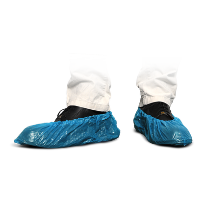 MaiMed-Cover PE Schuhüberzieher Einmal-Schuhüberzieher aus PE, blau, 100St./Pack. | Packung (100 Stück)