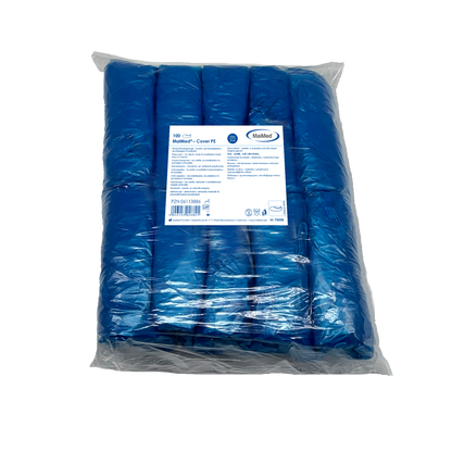 MaiMed-Cover PE Schuhüberzieher Einmal-Schuhüberzieher aus PE, blau, 100St./Pack. | Packung (100 Stück)