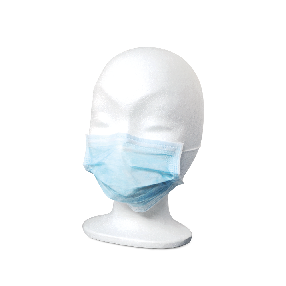MaiMed-FM C plus.,Maske, unst. mit Gummi OP-Maske, unsteril, 3-lagig, Blau, 50 St./Box  | Box (50 Stück)