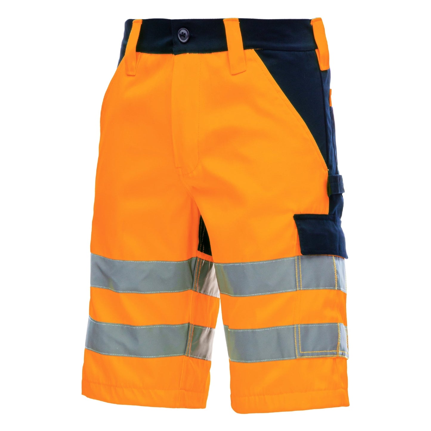NITRAS MOTION TEX VIZ, Warn-Arbeitshose, kurz