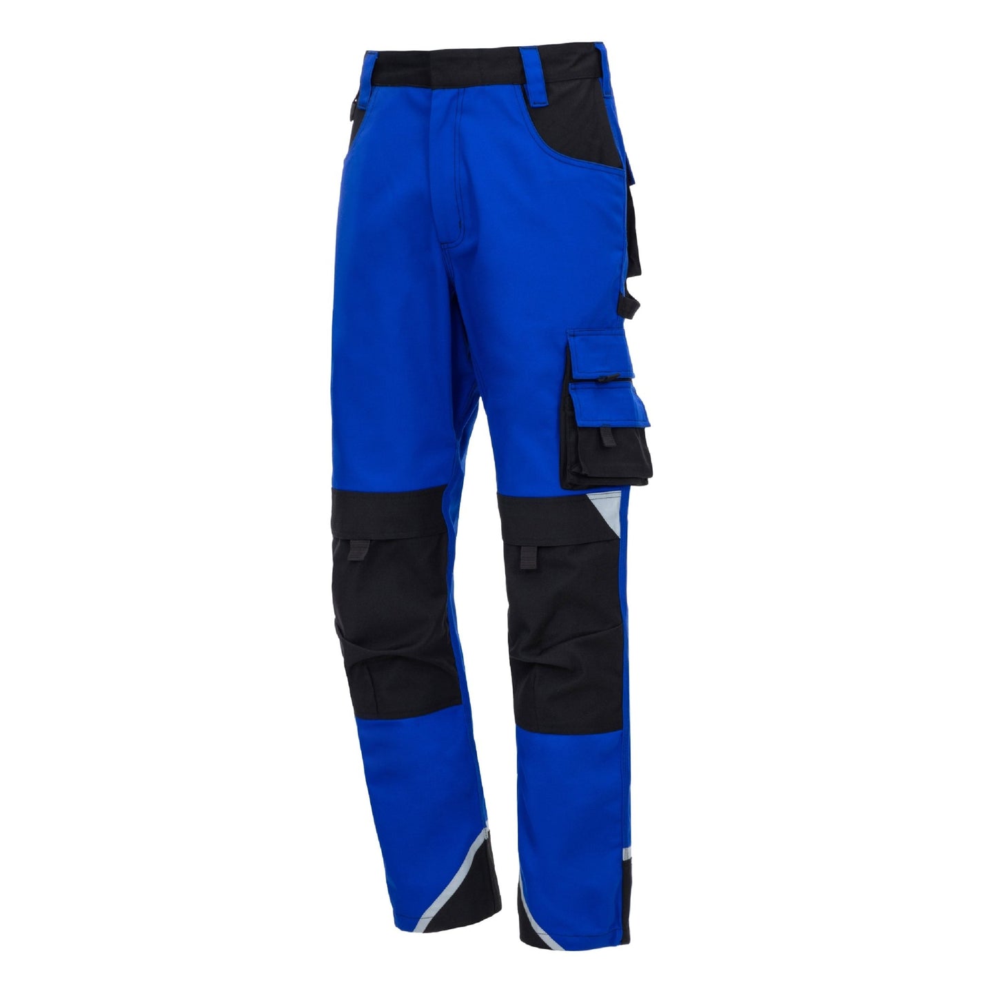 NITRAS MOTION TEX PLUS, Arbeitshose, lang, königsblau / schwarz