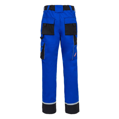 NITRAS MOTION TEX PLUS, Arbeitshose, lang, königsblau / schwarz