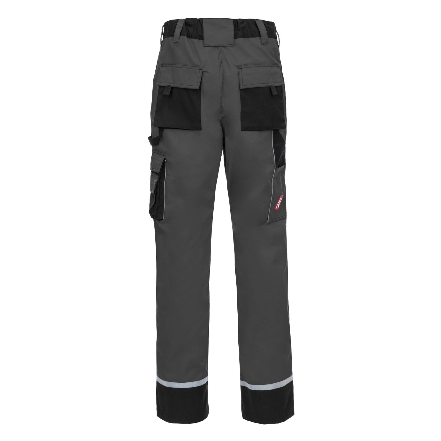 NITRAS MOTION TEX PLUS, Arbeitshose, lang, grau / schwarz