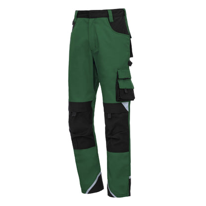 NITRAS MOTION TEX PLUS, Arbeitshose, lang, grün / schwarz
