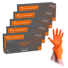 MaiMed-Diamond Grip+ orange, unsteril, pf Latexfreier Nitril-Handschuh