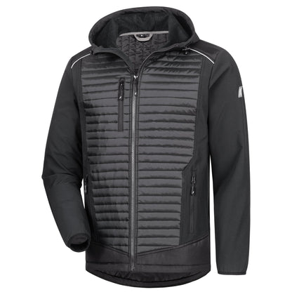 NITRAS MOTION TEX PLUS, veste softshell matelassée, noir