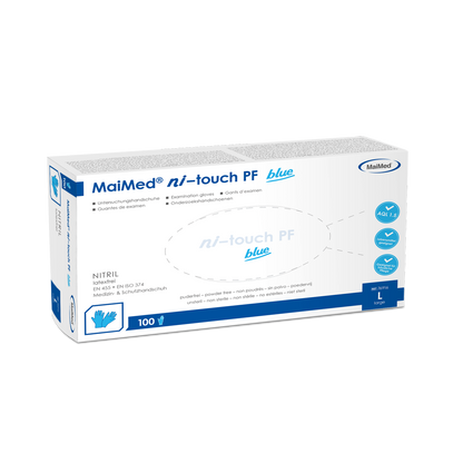 Gants jetables en nitrile MaiMed ni-touch 100 pièces/boîte