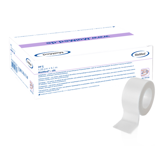 Pansement adhésif MaiMed-silk en taffetas de soie artificielle