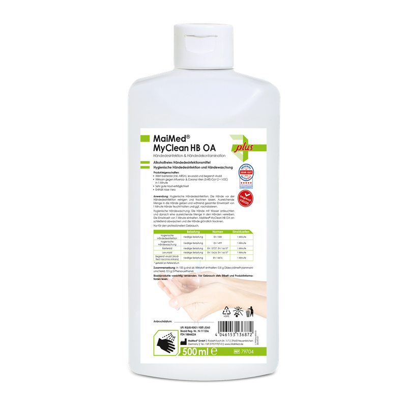 MaiMed MyClean HB OA Händedesinfektion biozid, ohne Alkohol, 500 ml/Fl., 1 St. | Flasche (500 ml)