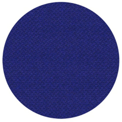 Un cercle bleu foncé continu présente une structure de hachures subtiles qui reflète la surface élégante du chemin de table en soie (24 m x 40 cm) de la « ROYAL Collection » de la société PAPSTAR.