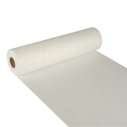 Le chemin de table Starpak « Soft Selection » (24 m x 40 cm) est un rouleau de non-tissé blanc, semblable à du tissu, avec un noyau en carton brun - idéal comme chemin de table stylé pour chaque occasion.