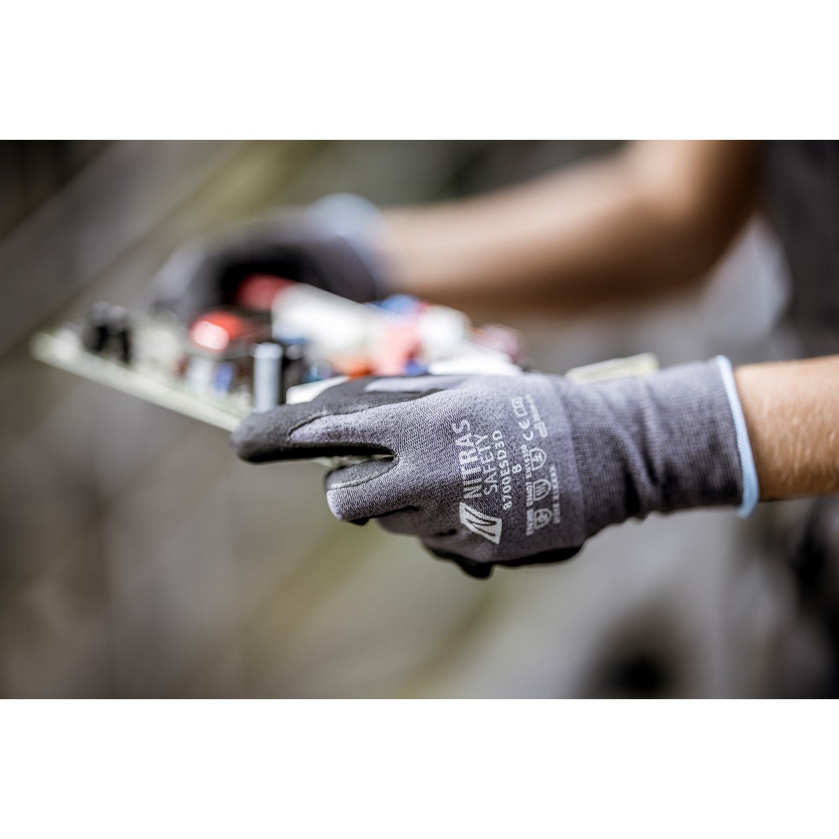 Gants de montage NITRAS, gris/noir