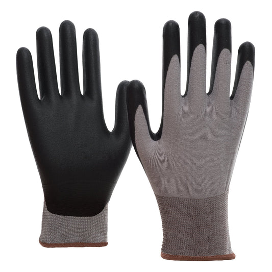 NITRAS SKIN CLEAN, Montagehandschuhe, grau / schwarz