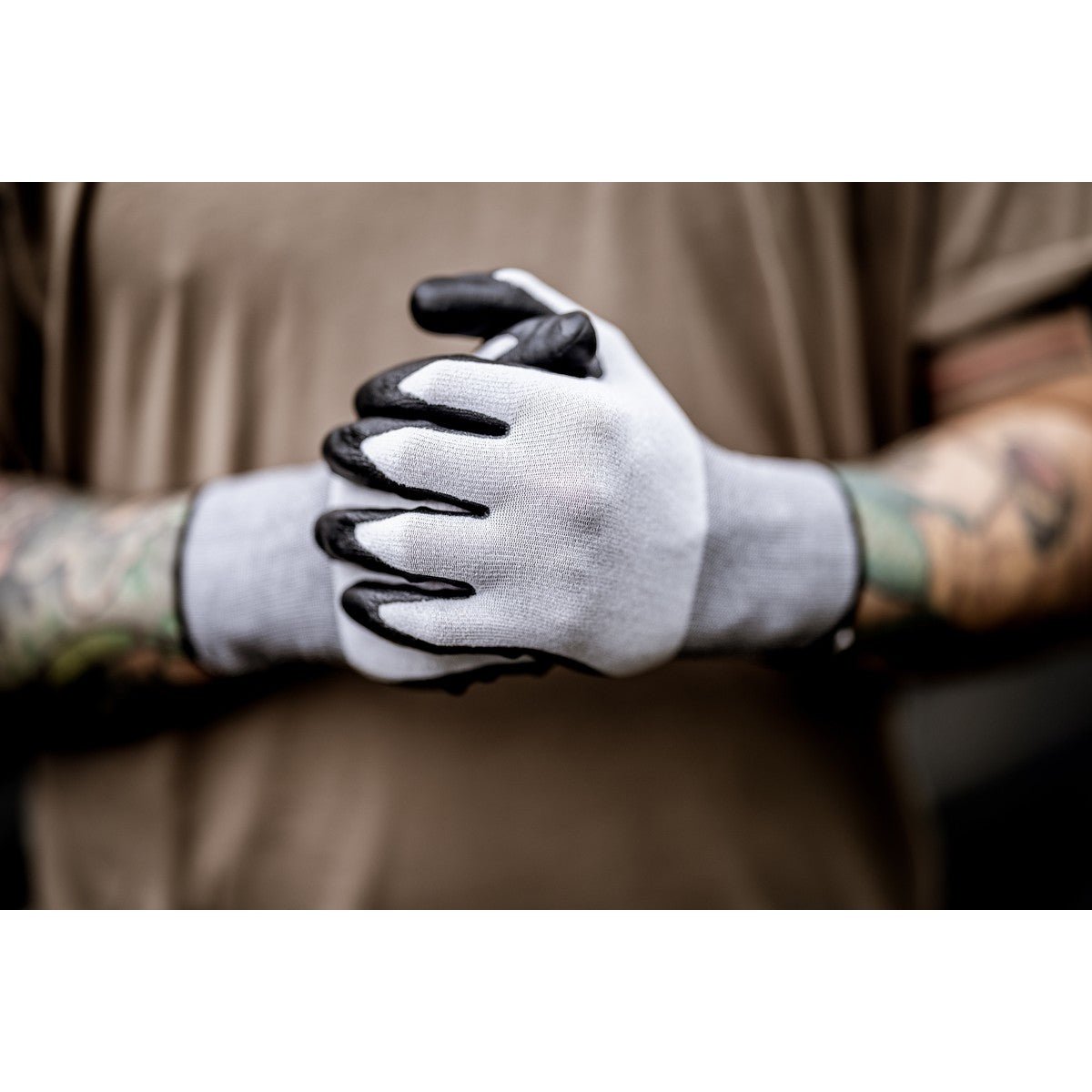 NITRAS SKIN CLEAN, gants de montage, gris/noir