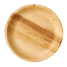 L'assiette PAPSTAR en feuille de palmier "pure", ronde Ø 23 cm, est faite de feuille de palmier naturelle avec des veines individuelles - biodégradable, écologique et idéale comme assiette jetable | Carton de 25 pièces.