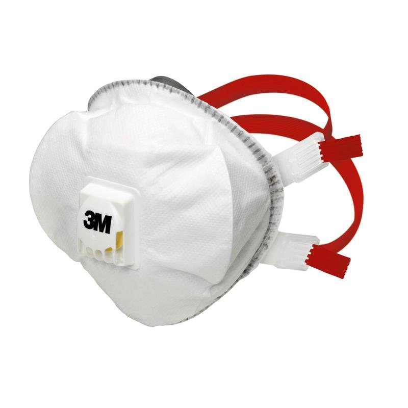 Masque anti-particules 3M™ FFP3, avec valve, 8835+ | Paquet (5 pièces)