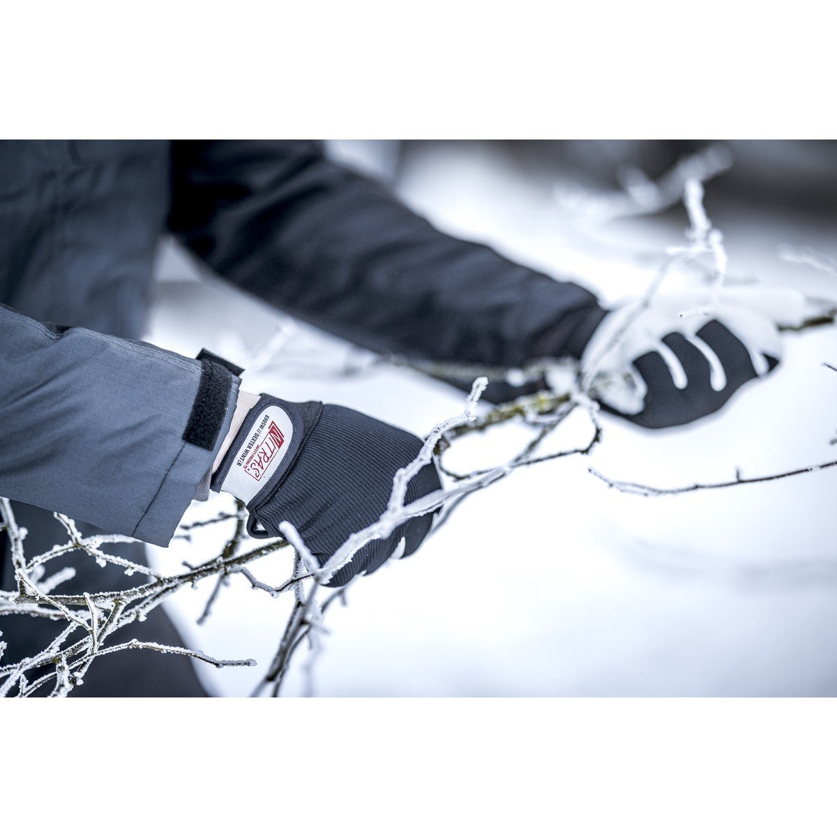 NITRAS DEXTER WINTER, Mechanikerhandschuhe, grau / schwarz
