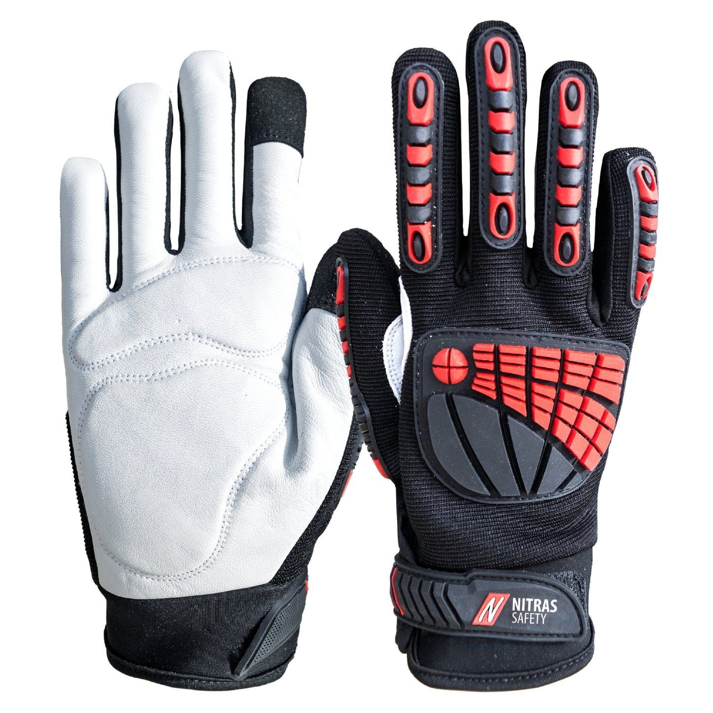NITRAS DEXTER ULTIMATE, Mechanikerhandschuhe, schwarz / grau