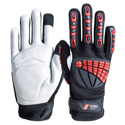 NITRAS DEXTER ULTIMATE, Mechanikerhandschuhe, schwarz / grau