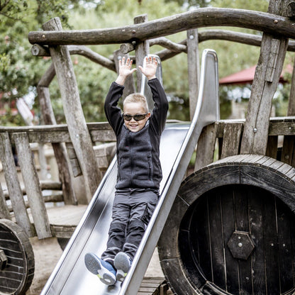 NITRAS MOTION TEX KIDS, Strick-Softshelljacke, schwarz