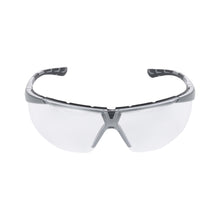 NITRAS VISION PROTECT PREMIUM, lunettes de branche, transparent / gris, plastique ISO 16321-1 | Paquet (12 pièces)