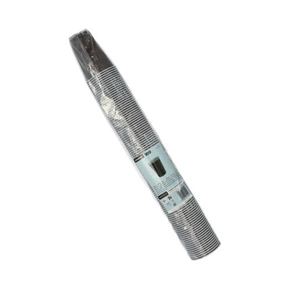 Une enveloppe en plastique scellée contient 100 gobelets automatiques thermo Starpak (0,18 l, Ø 7,03 cm, 9 cm, marron/blanc) et maintient les boissons à la bonne température; l'étiquette du produit est visible sur l'emballage.