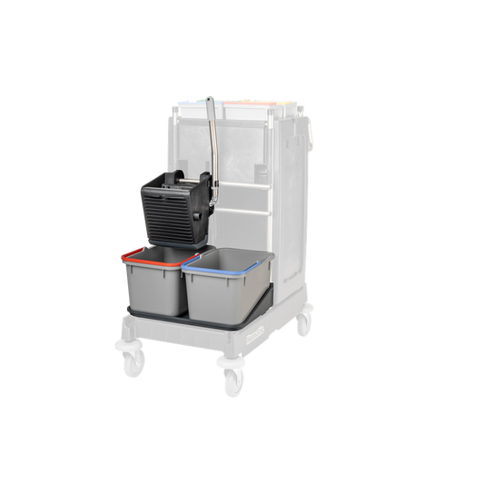 Numatic SRK1S noir - Presse universelle VA, seau 2 x 17 L gris, cuve pour seau | Paquet (1 pièce)