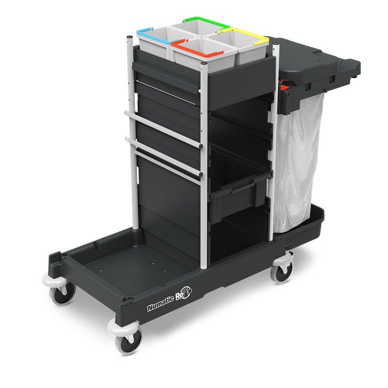 Chariot de nettoyage Numatic SM1 (Reflo) sans kit de presse (modèle de base ProCar 7 Plus) | Paquet (1 pièce)