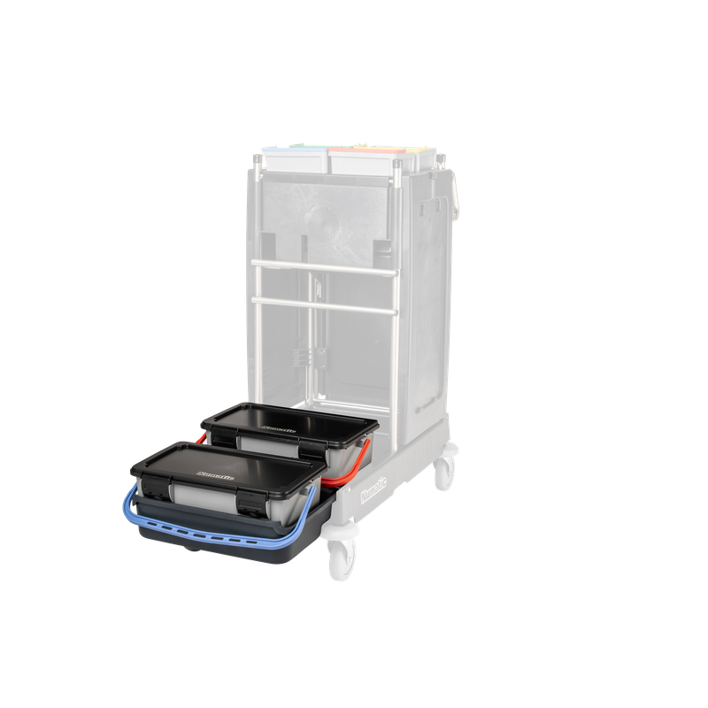 Numatic SRK 25 - 2 x Mopmatic Moppbox MK1 und Schale für MK1 schwarz inkl. Befestigungsschrau | Packung (1 Stück)