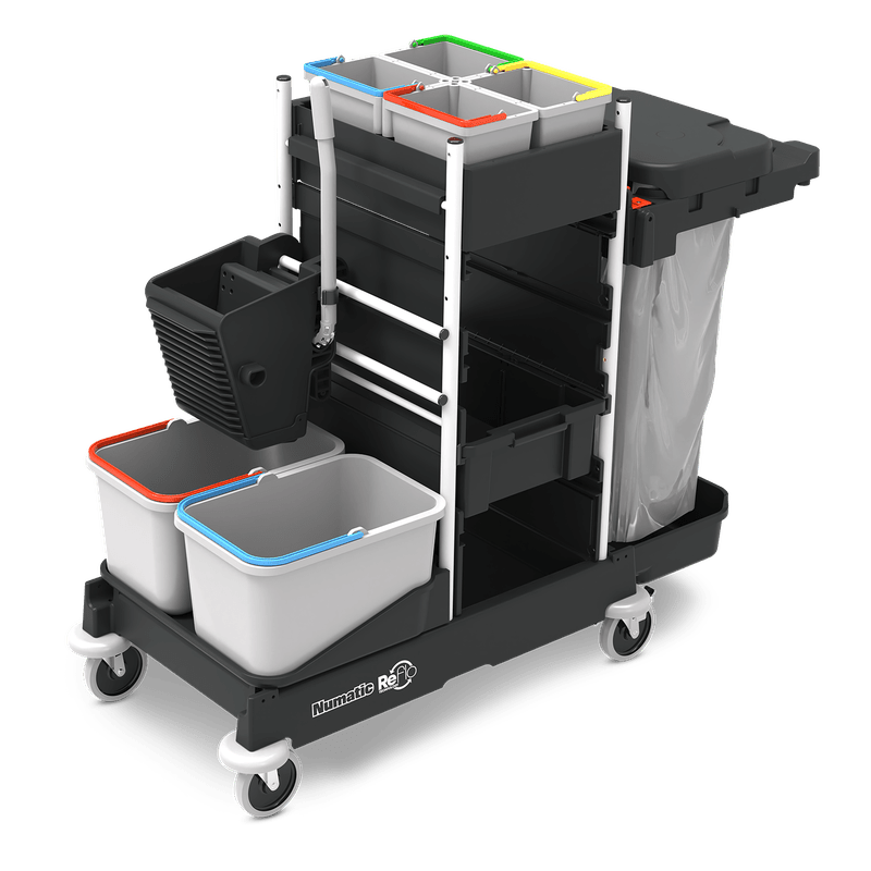 Chariot de nettoyage Numatic ProCar 7G Noir (SM1) | Paquet (1 pièce)