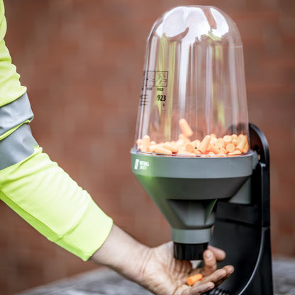 Distributeur de protection auditive NITRAS, gris / noir, EN 352 | Paquet (1 pièce)