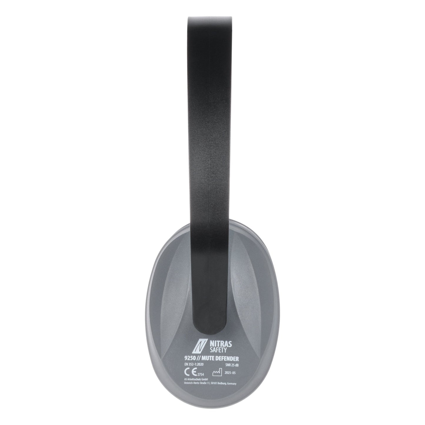 NITRAS MUTE DEFENDER, Kapselgehörschutz, anthrazit / schwarz, EN 352-1 Kunststoff | Packung (1 Stück)