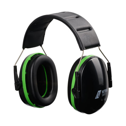NITRAS MUTE DEFENDER PRO, Kapselgehörschutz, schwarz / grün, EN 352-1 Kunststoff | Packung (1 Stück)