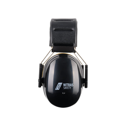 NITRAS MUTE DEFENDER PRO, cache-oreilles, noir / jaune, plastique EN 352-1 | Paquet (1 pièce)