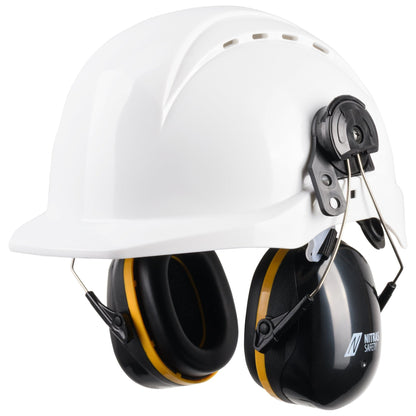 NITRAS MUTE DEFENDER PRO, cache-oreilles, noir / jaune, plastique EN 352-3 | Paquet (1 pièce)