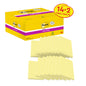 Un paquet de 3M Post-it® Super Sticky Notes, Jaune, 76x127mm, 90 feuilles/bloc, avec 14 blocs plus 2 gratuits (16 au total), est un pense-bête réutilisable idéal de 3M Deutschland GmbH, certifié PEFC.