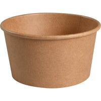 Le bol Abena Re-Seller GmbH, d'une contenance de 400 ml et d'un diamètre de 11,5 cm, en papier kraft/PE de couleur marron, est présenté en paquet de 50 pièces ; ce bol écologique présente une surface lisse et un bord légèrement évasé.