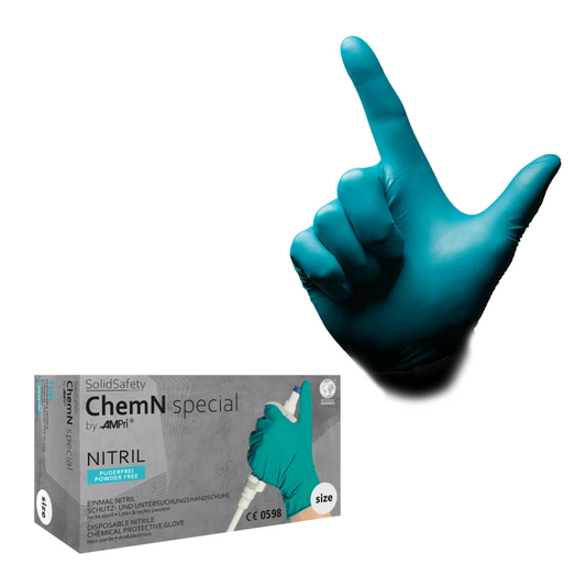 AMPRI Solidsafety Chemn Special Nitril Protection des produits chimiques Gants S - xxl