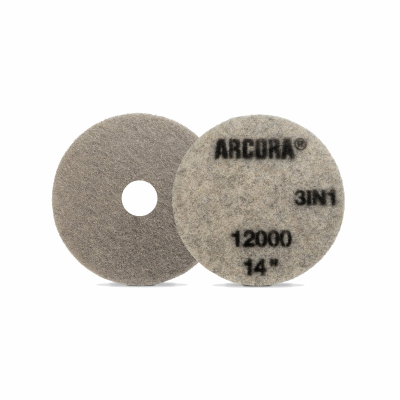 ARCORA SUNSHINE ProPAD 3-en-1 : tampon de nettoyage et de polissage gris