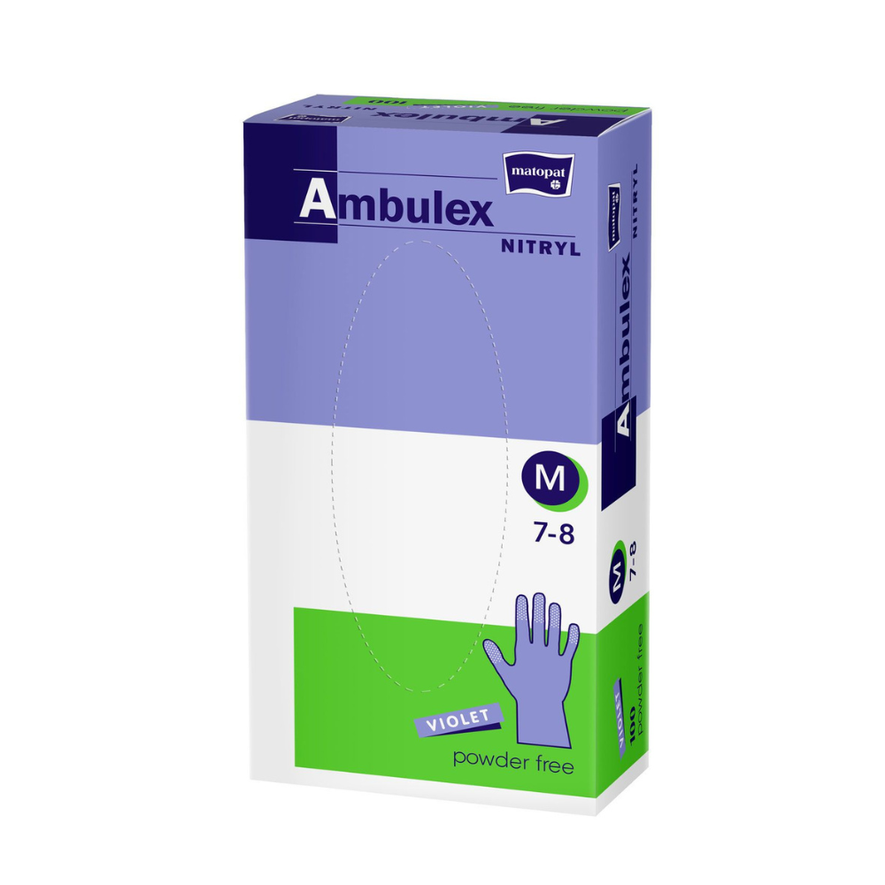 Ambulex Nitrilhandschuhe violett ungepudert