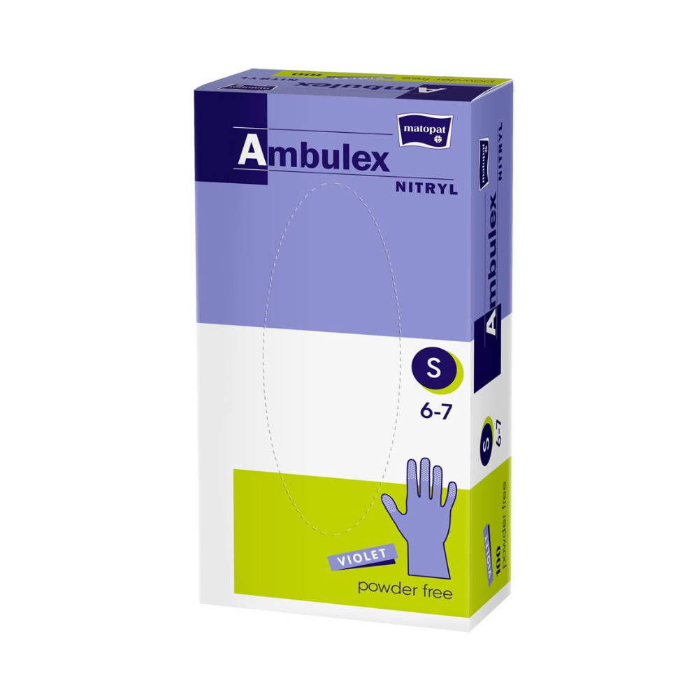 Ambulex Nitrilhandschuhe violett ungepudert