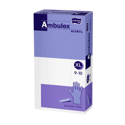 Ambulex Nitrilhandschuhe violett ungepudert