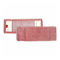La photo présente deux tampons de nettoyage rectangulaires de couleur rose « Arcora Micro Red - Fc sans feuille de protection » de la société Arcora International GmbH : l'un est à plat, avec la face de nettoyage visible, l'autre présente sa face inférieure blanche. Idéaux pour le nettoyage à sec et à l'eau, ils sont livrés dans une boîte de 75 pièces.