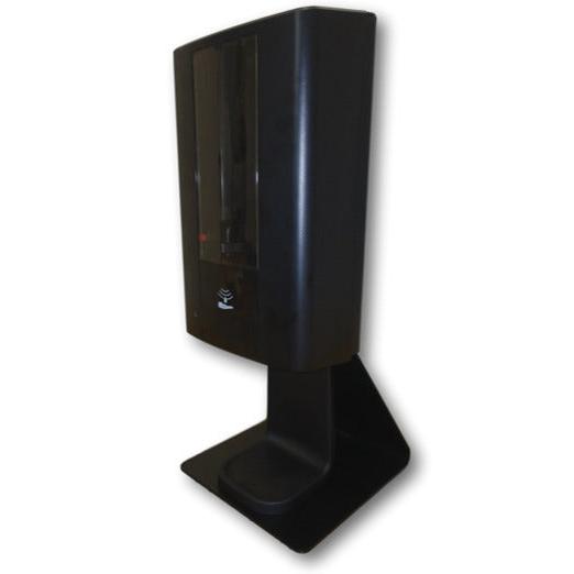 Der Diversey IntelliCare Table Stand (1 Stück) von Diversey Deutschland GmbH & Co. OHG verfügt über ein schlankes Tischdesign mit einer transparenten Frontplatte, die ideal ist, um automatische Handdesinfektionsmittelspender sicher auf flachen Oberflächen zu halten.