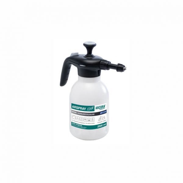 Arcora Arspray Tec-Two Foamer Bouteille de pulvérisation 2000 ml Gris-Noir EPDM = Alcalin | Paquet (1 pièce) 