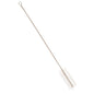 La BROSSE À TUBE, NYLON.6.0, TRANSPAR. ø 0,35MM SOUPLE, 500xø40MM de Haug Bürsten KG dispose de poils en nylon souples et d'une poignée torsadée avec boucle pour un nettoyage efficace des tuyaux.