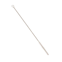Die Haug Bürsten KG SCHLAUCHBÜRSTE,NYL.6.0 TRANSP verfügt über steife 0,20-mm-Nylonborsten, einen gedrehten Metallgriff mit Schlaufe und misst 340 x ø12 mm - perfekt für die Reinigung von Schläuchen.