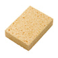 Der ZELLULOSESCHWAMM, GELB 140X100X46MM von Haug Bürsten KG ist ein rechteckiger gelber Schwamm mit sichtbarer poröser Textur, ideal für den Hausgebrauch und auf weißem Hintergrund abgebildet.