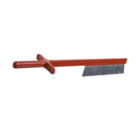 La BROSSE À COUTEAU METAL DETECT de Haug Bürsten KG est une brosse métallique en PBT de couleur grise (ø 0,60 mm, 490 x 10 / 120 x 45 mm) équipée d'un détecteur de métaux et dotée d'un manche texturé, idéale pour le nettoyage dans l'industrie agroalimentaire.